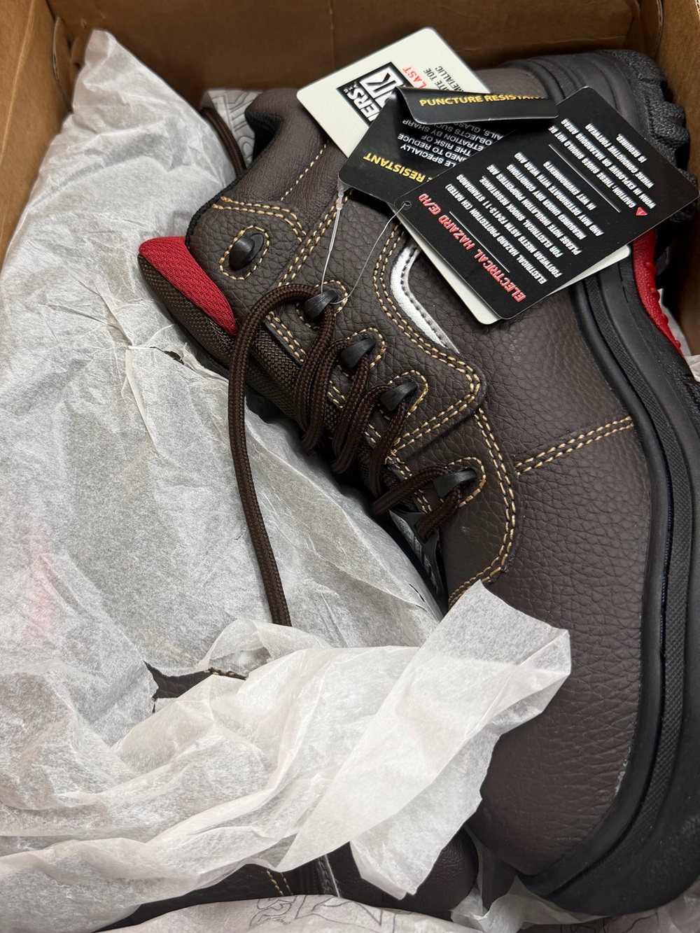 Skechers Menโs Brown Work Shoe - Comfort Comp - Picture 2 of 4